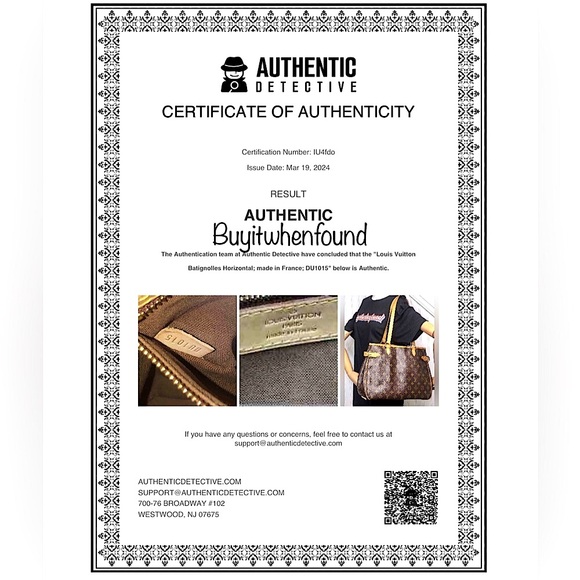 LV Batignolles Monogram Shoulder Bag COMES WITH: COA, LV DUST BAG AUTHENTIC - Picture 3 of 17